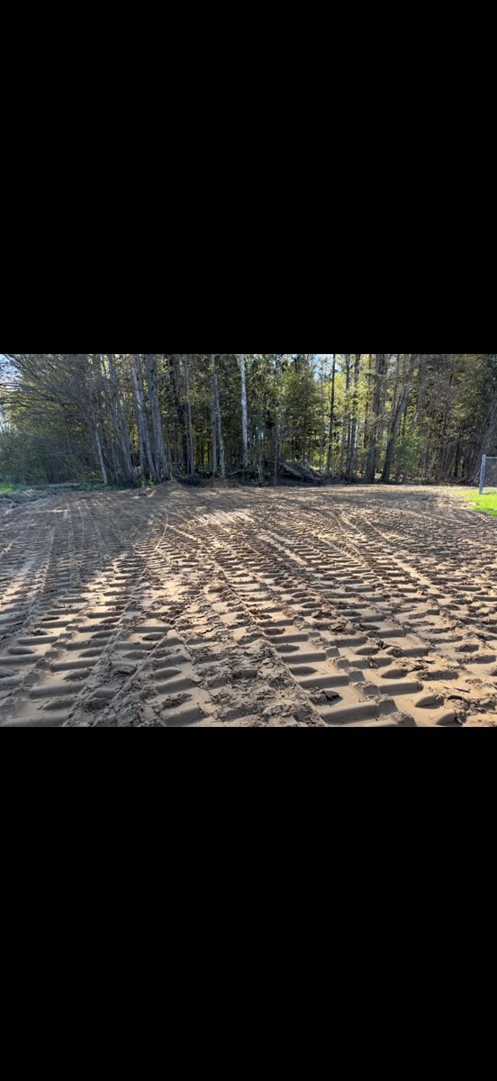 Freshly graded site work by T&R Land Pros